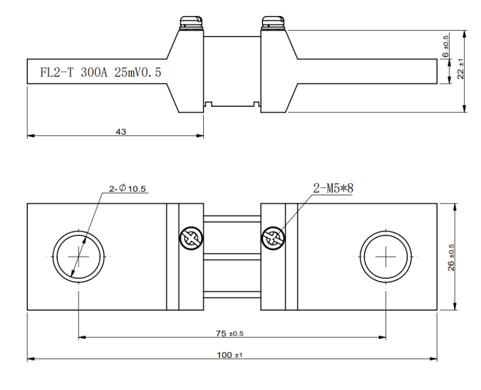分流器FL-2 300A75mV  25mV  0.2/0.5級(jí)